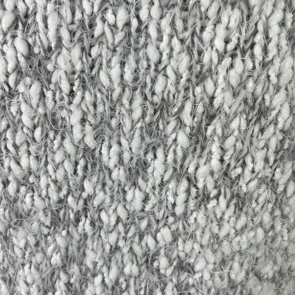 Buffalo White Gray Eyelash Cozy Sweater Small - Picture 7 of 8
